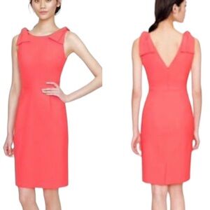 J. Crew Pink Origami Bow Detail Sleeveless Sheath Dress - 12